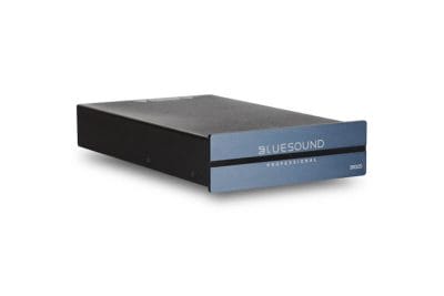 Lecteur de streaming réseau professionnel bluesound compatible avec soundsuit pour les meilleurs systèmes de sonorisation musicale pour restaurants et magasins