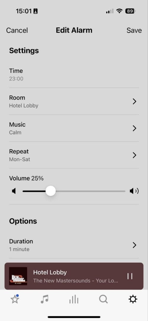 How to schedule music on Sonos using the alarm feature | Edit alarm
